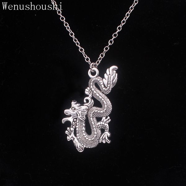 54*30mm antique bronze silver color vintage dragon pendant necklace men ethnic china dragon king necklaces for women di091
54*30mm antique bronze silver color vintage dragon pendant necklace men ethnic china dragon king necklaces for women di091