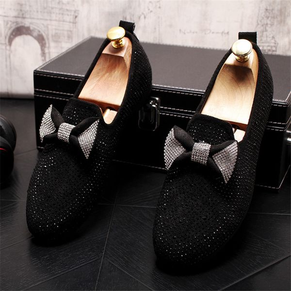 bowknot men loafers black diamond rhinestones spikes men shoes rivets casual flats sneakers wholesale
bowknot men loafers black diamond rhinestones spikes men shoes rivets casual flats sneakers wholesale