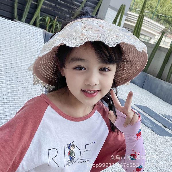 2020 new lace empty big eaves summer sun sun children's summer straw hat lace straw hat h, Blue;gray
2020 new lace empty big eaves summer sun sun children's summer straw hat lace straw hat h, Blue;gray