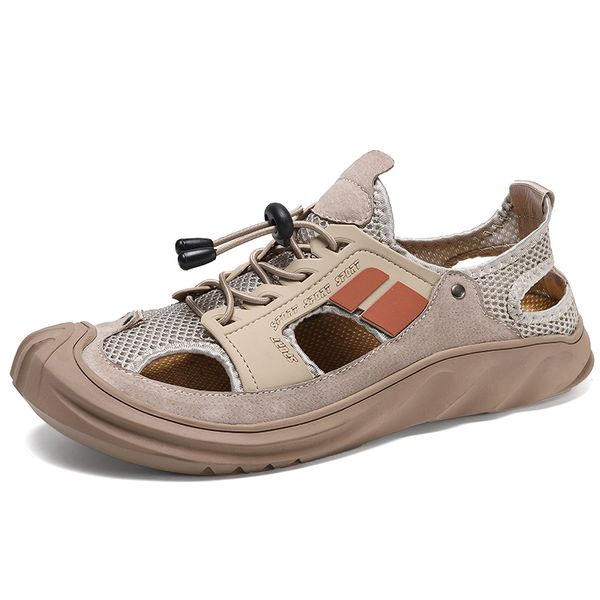men's 2020 summer casual shoes sandal genuine leather soft comfortable lace-up non-slip wear-resisting hiking sandals, Black
men's 2020 summer casual shoes sandal genuine leather soft comfortable lace-up non-slip wear-resisting hiking sandals, Black