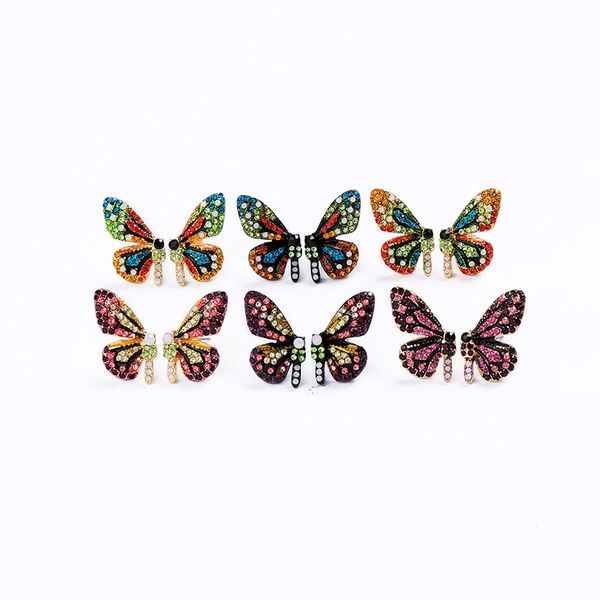 kissme two-type luxury six-tone crystal butterfly stud earrings&ear hook for women pendant earrings fashion jewelry accessories, Golden;silver
kissme two-type luxury six-tone crystal butterfly stud earrings&ear hook for women pendant earrings fashion jewelry accessories, Golden;silver