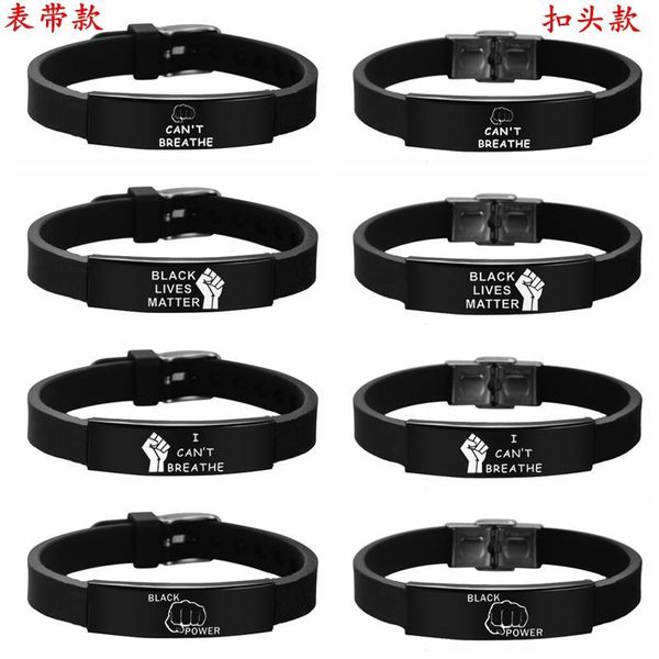 2020 i can 't breathe bracelet silicone black stainless steel breathe opp bag fighting fighting free
2020 i can 't breathe bracelet silicone black stainless steel breathe opp bag fighting fighting free