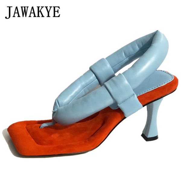 summer runway shoes high heel flip flops color blocking fashion padded leather thong sandals plus size women's party shoes, Black
summer runway shoes high heel flip flops color blocking fashion padded leather thong sandals plus size women's party shoes, Black
