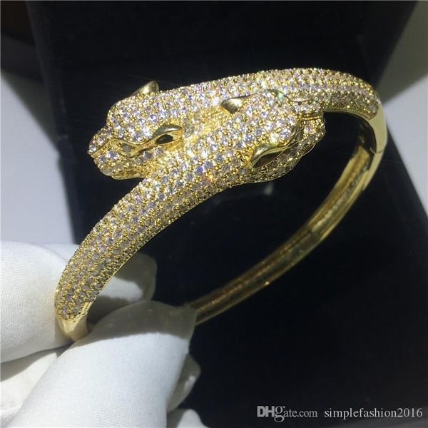 luxury leopard shape bangle pave setting 380pcs 5a cubic zirconia gold color bracelet bangles for women wedding accessaries, Golden;silver
luxury leopard shape bangle pave setting 380pcs 5a cubic zirconia gold color bracelet bangles for women wedding accessaries, Golden;silver
