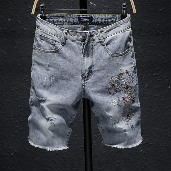 fashion mens short jeans mens ripped skinny slim denim biker jeans fit zipper ripped pants hip hop trousers fog destroyed jean shorts, Blue 
fashion mens short jeans mens ripped skinny slim denim biker jeans fit zipper ripped pants hip hop trousers fog destroyed jean shorts, Blue