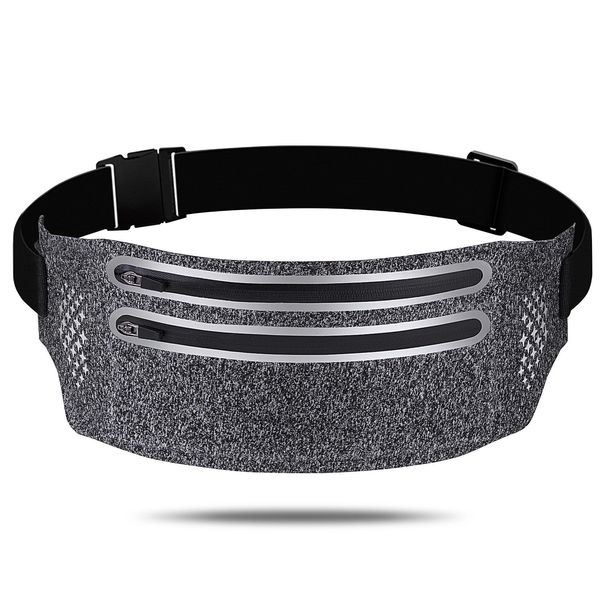 waist bag ultra-thin running phone running bag men and women sports phone bag running fitness elastic hidden anti-sw