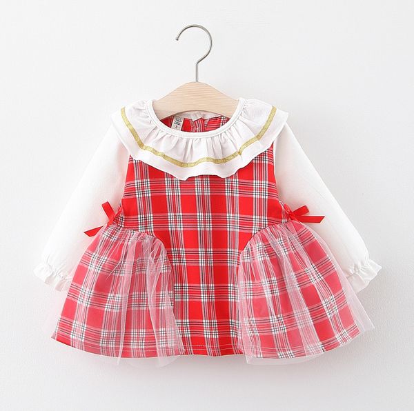 kids designer clothes girls spring and autumn girls korean-style long-sleeved dress childrens 2020 new style foreign style plaid mesh skirt, Red;yellow
kids designer clothes girls spring and autumn girls korean-style long-sleeved dress childrens 2020 new style foreign style plaid mesh skirt, Red;yellow