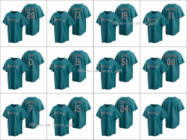 seattle mariners #24 ken griffey jr. 51 ichiro suzuki 7 marco gonzales men women youth custom aqua replica alternate jersey, Black
seattle mariners #24 ken griffey jr. 51 ichiro suzuki 7 marco gonzales men women youth custom aqua replica alternate jersey, Black