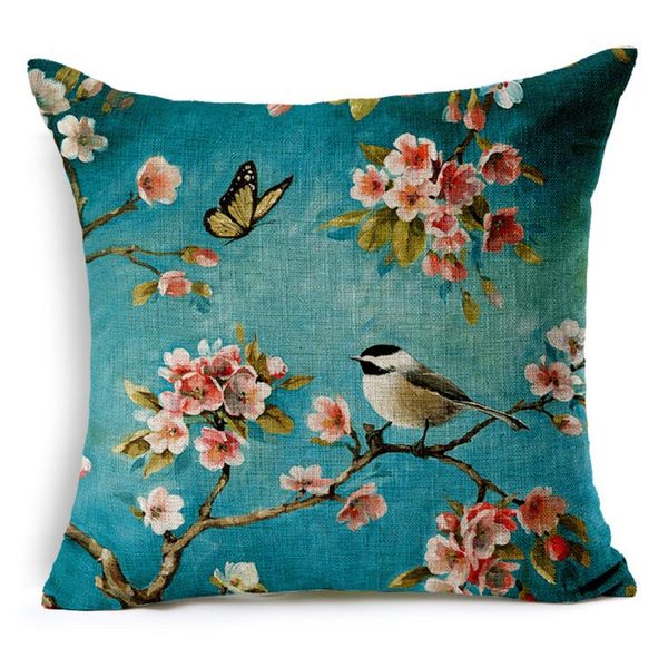 bohemian linen cushion cover car home decorative bird flower blue square pillowcase oil painted 45*45 sofa cojines
bohemian linen cushion cover car home decorative bird flower blue square pillowcase oil painted 45*45 sofa cojines