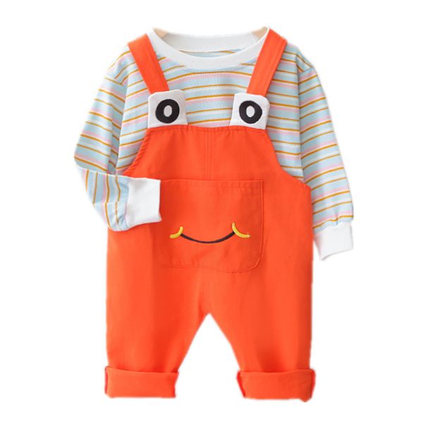 baby boys girls clothes set children clothing striped t-shirt frog overalls 2pcs infant outfit kids clothes tracksuit sport suit, White
baby boys girls clothes set children clothing striped t-shirt frog overalls 2pcs infant outfit kids clothes tracksuit sport suit, White