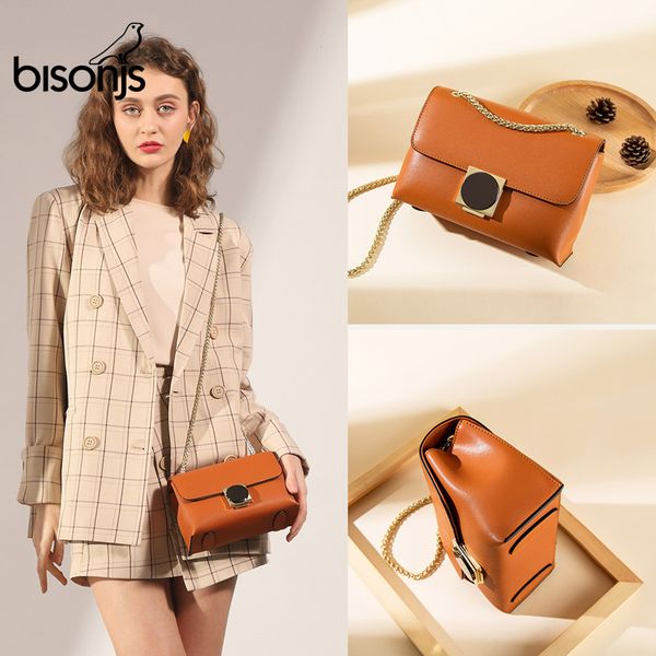 bisonjs women bag cow leather new female shoulder bag chain crossbody for women flap bolsa feminina handbag b1596
bisonjs women bag cow leather new female shoulder bag chain crossbody for women flap bolsa feminina handbag b1596