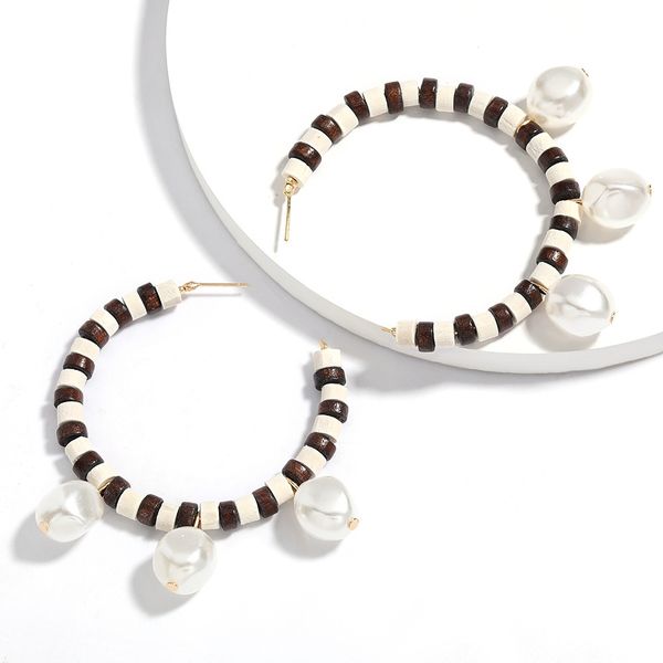 simple personality c- shaped wooden imitation pearl earring korean earrings female temperament girl heart earring ins style, Golden
simple personality c- shaped wooden imitation pearl earring korean earrings female temperament girl heart earring ins style, Golden