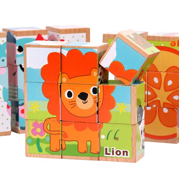 beech wooden cartoon animal 9pcs single 6 sides wisdom jigsaw puzzle early education learning toys for children game y200414
beech wooden cartoon animal 9pcs single 6 sides wisdom jigsaw puzzle early education learning toys for children game y200414