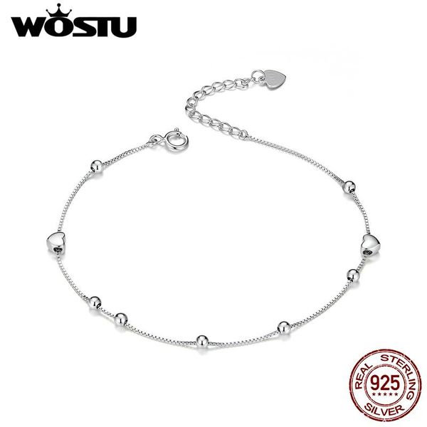 wostu real 925 sterling silver heart bracelet ball bead chain link for women original bracelets fashion wedding jewelry cqb172, Golden;silver
wostu real 925 sterling silver heart bracelet ball bead chain link for women original bracelets fashion wedding jewelry cqb172, Golden;silver