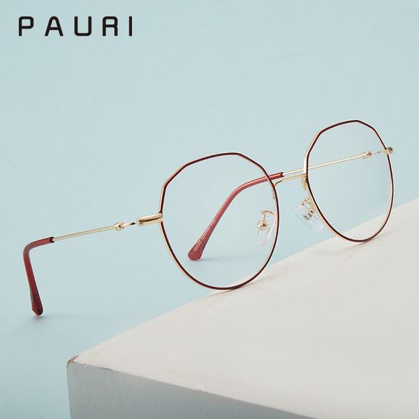 2020 new plain irregular upper round lower round full metal glasses frame fashion versatile glasses frame, Silver
2020 new plain irregular upper round lower round full metal glasses frame fashion versatile glasses frame, Silver