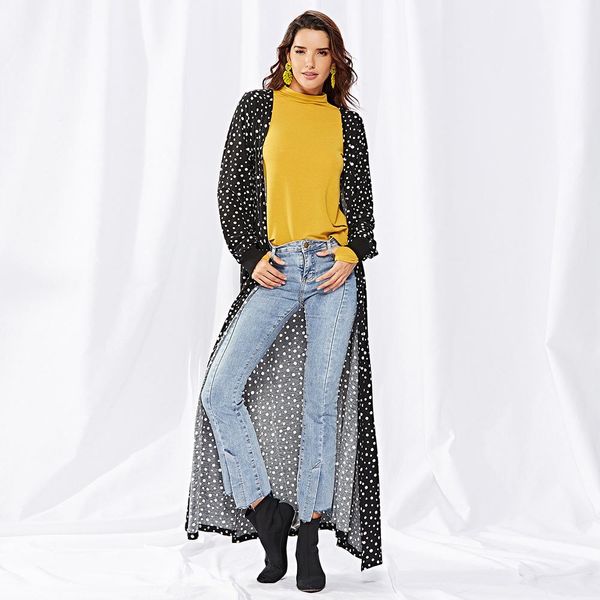 2020 long kuan bo point stripe knitting cardigan woman, White
2020 long kuan bo point stripe knitting cardigan woman, White