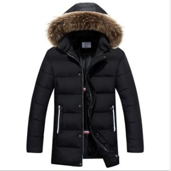 wholesale men's winter fur collar casual warm padded jacket mid-length fur collar padded jacket, Black
wholesale men's winter fur collar casual warm padded jacket mid-length fur collar padded jacket, Black