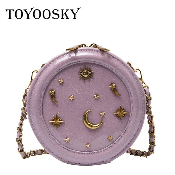toyoosky starry sky circular fashion leather shoulder bag chain women crossbody bags ladies purse female round women handbag
toyoosky starry sky circular fashion leather shoulder bag chain women crossbody bags ladies purse female round women handbag
