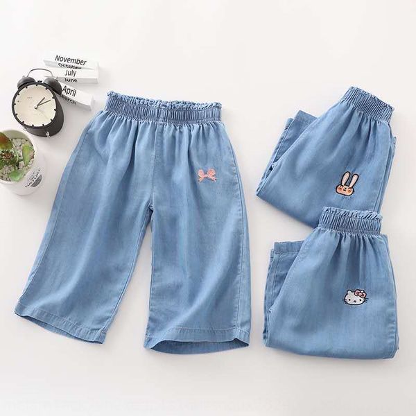 embroidered 100-140 girls' summer thin soft denim wide leg pants tencel cotton denim wide leg pants 1509, Blue
embroidered 100-140 girls' summer thin soft denim wide leg pants tencel cotton denim wide leg pants 1509, Blue