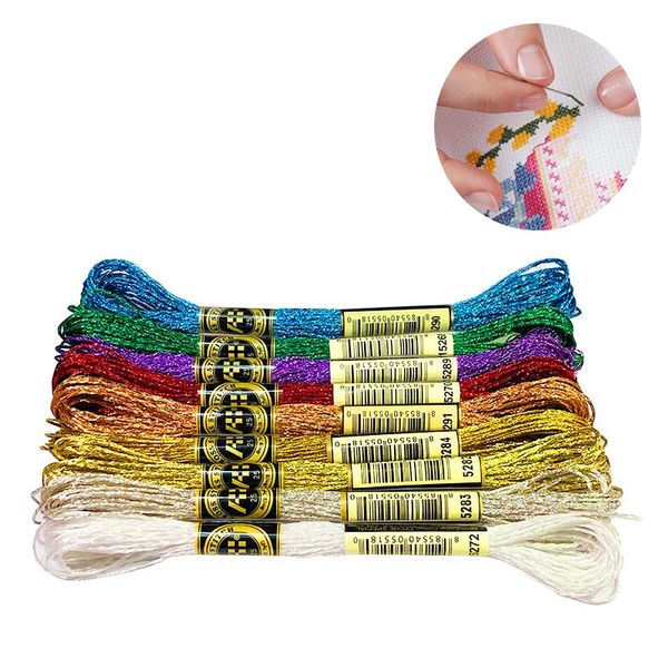 5 pcs colorful embroidery threads cross stitch thread embroidery floss gold silver thread floss sewing threads, Black
5 pcs colorful embroidery threads cross stitch thread embroidery floss gold silver thread floss sewing threads, Black