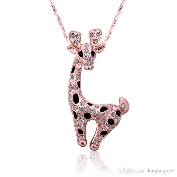 rose gold white crystal jewelry necklace for women dgn522,giraffe 18k gold gem pendant necklaces with chains, Silver
rose gold white crystal jewelry necklace for women dgn522,giraffe 18k gold gem pendant necklaces with chains, Silver