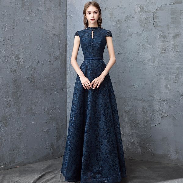 ethnic clothing temperament elegant dresses lace stand collar embroidery slim evening party gown qipao abito da sera, Red
ethnic clothing temperament elegant dresses lace stand collar embroidery slim evening party gown qipao abito da sera, Red