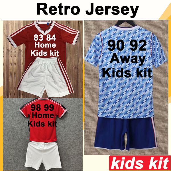 90 98 cantona giggs keane kids kit soccer jerseys kanchelskis hughes ince home red away football shirt child short sleeve uniforms, Black 
90 98 cantona giggs keane kids kit soccer jerseys kanchelskis hughes ince home red away football shirt child short sleeve uniforms, Black