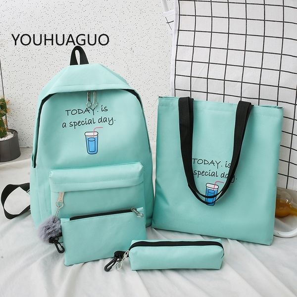 4set backpack fashion women backpack canvas shoulder bags printing girl school bag mochilas female children student
4set backpack fashion women backpack canvas shoulder bags printing girl school bag mochilas female children student