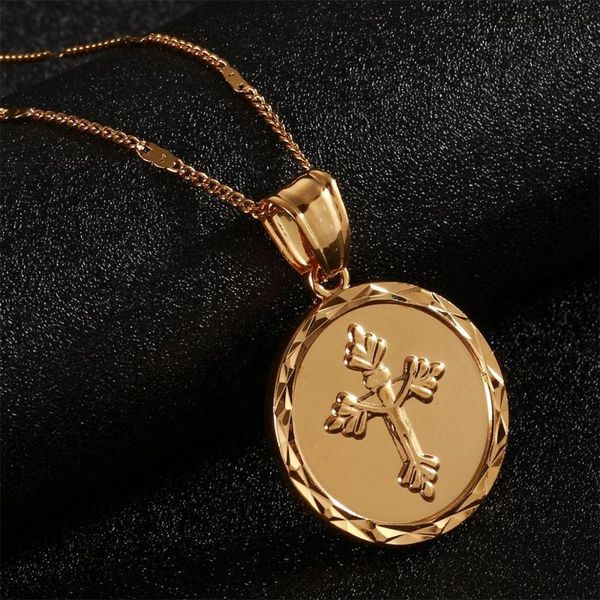 24k gold color catholic round medal jesus cross jewelry christ crucifix pendant necklace, Silver
24k gold color catholic round medal jesus cross jewelry christ crucifix pendant necklace, Silver