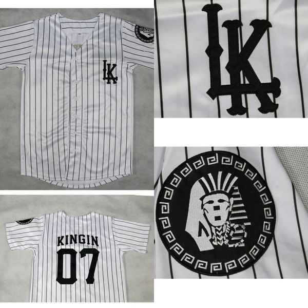 la last kings kingin baseball jersey double stitched white shipping baseball jerseys, Blue;black
la last kings kingin baseball jersey double stitched white shipping baseball jerseys, Blue;black
