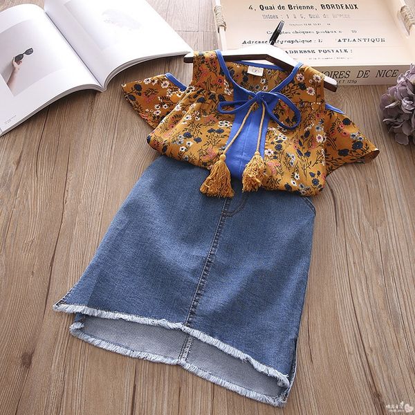 naijc 2020 summer new clothing korean style girls' floral doll clothing children's off-shoulder short-sleeved t-shirt children, Blue
naijc 2020 summer new clothing korean style girls' floral doll clothing children's off-shoulder short-sleeved t-shirt children, Blue