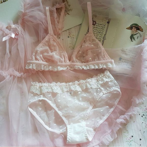 bras sets wriufred underwear ultra-thin cute pink love mesh lace girl bra set gauze loli temptation lingerie with panties suit, Red;black
bras sets wriufred underwear ultra-thin cute pink love mesh lace girl bra set gauze loli temptation lingerie with panties suit, Red;black