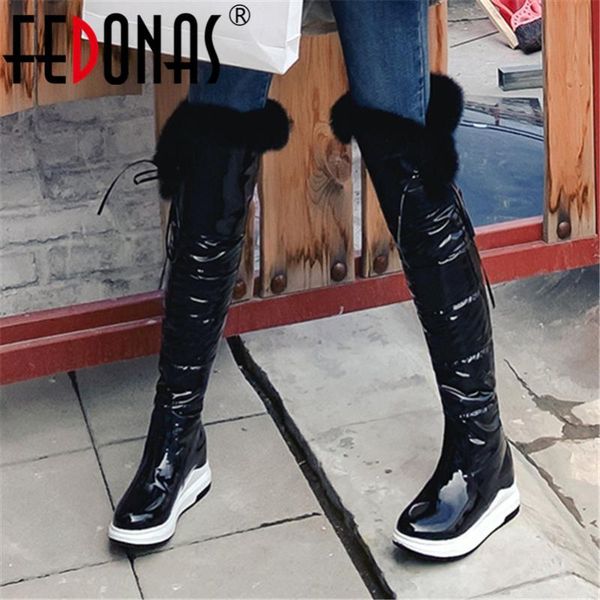 fedonas female classic warm long boots party shoes woman winter women over the knee boots quality pu leather riding snow, Black
fedonas female classic warm long boots party shoes woman winter women over the knee boots quality pu leather riding snow, Black