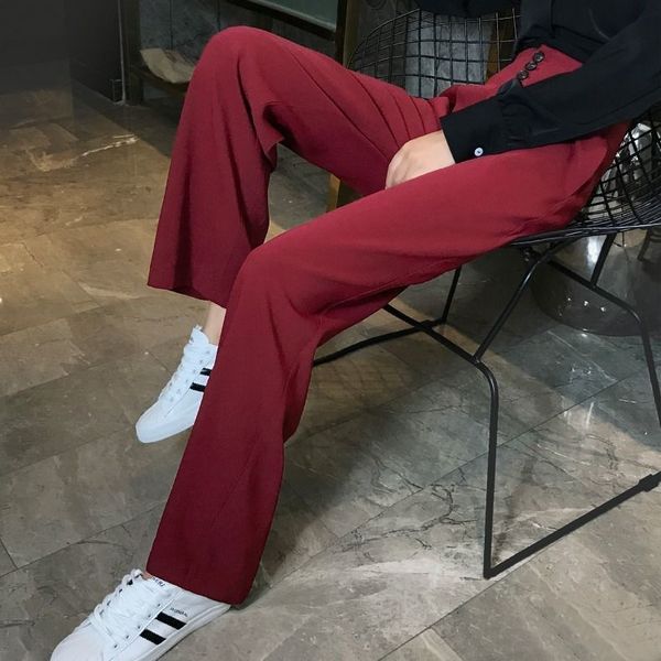 women's pants & capris women 2021 spring autumn all-match chic high waist suit trouser female solid wide leg elegant full-length g407, Black;white
women's pants & capris women 2021 spring autumn all-match chic high waist suit trouser female solid wide leg elegant full-length g407, Black;white