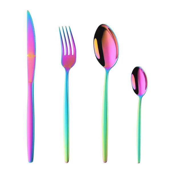 rainbow gold cutlery set mirror colorful l flatware set 304 stainless steel dinnerware kitchen silverware gold tableware
rainbow gold cutlery set mirror colorful l flatware set 304 stainless steel dinnerware kitchen silverware gold tableware