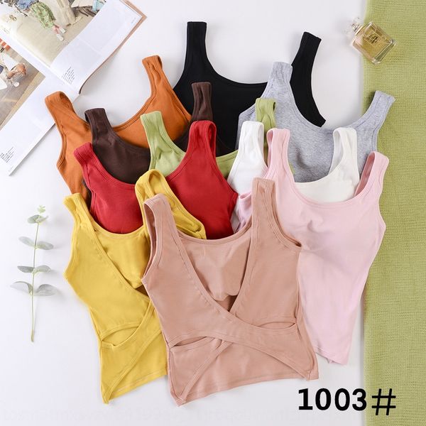 women's vest summer pure cotton belt chest pad one detachable cross back camisole vest small sling shirt outer wear base top, Camo
women's vest summer pure cotton belt chest pad one detachable cross back camisole vest small sling shirt outer wear base top, Camo