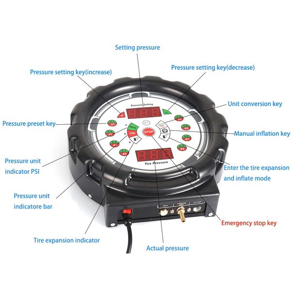 pneumatic tire inflator air pump tire inflator pressure measuring instruments pressure gauges professtional tool for car tyre
pneumatic tire inflator air pump tire inflator pressure measuring instruments pressure gauges professtional tool for car tyre