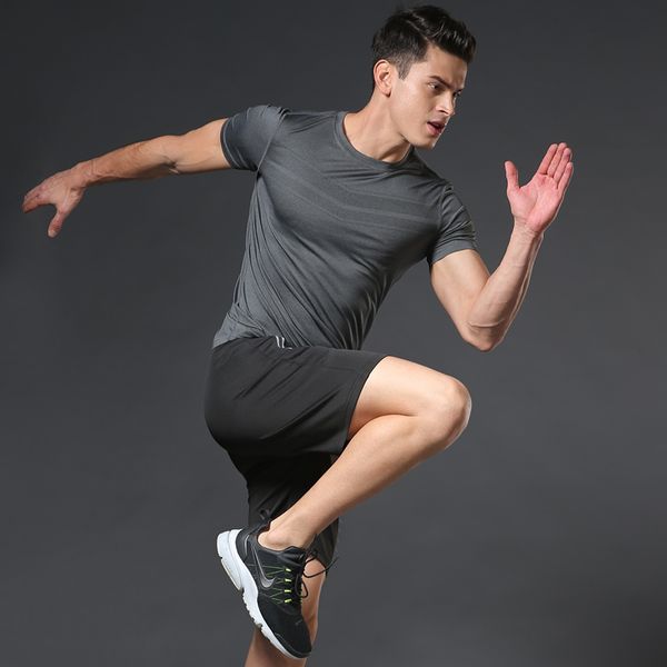 gym clothing quick-drying sports customizable logo suit male summer running clothes fitness bodybuilding, White;black
gym clothing quick-drying sports customizable logo suit male summer running clothes fitness bodybuilding, White;black