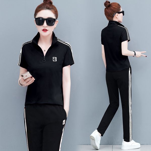r0w88 sports korean brand suit leisure suit women's autumn clothing 2020 new korean fashion brand casual fashion short sleeve stand col, Gray
r0w88 sports korean brand suit leisure suit women's autumn clothing 2020 new korean fashion brand casual fashion short sleeve stand col, Gray