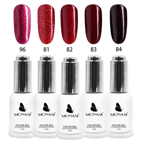 5pcs glitter uv gel set lucky red color gel nail polish semi permanent soak off 12ml nail art base and varnish, Red;pink
5pcs glitter uv gel set lucky red color gel nail polish semi permanent soak off 12ml nail art base and varnish, Red;pink