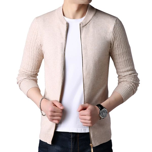 new autumn winter knitted cardigan men sweater cardigan sweater men's slim coat pure color jacket, White;black
new autumn winter knitted cardigan men sweater cardigan sweater men's slim coat pure color jacket, White;black