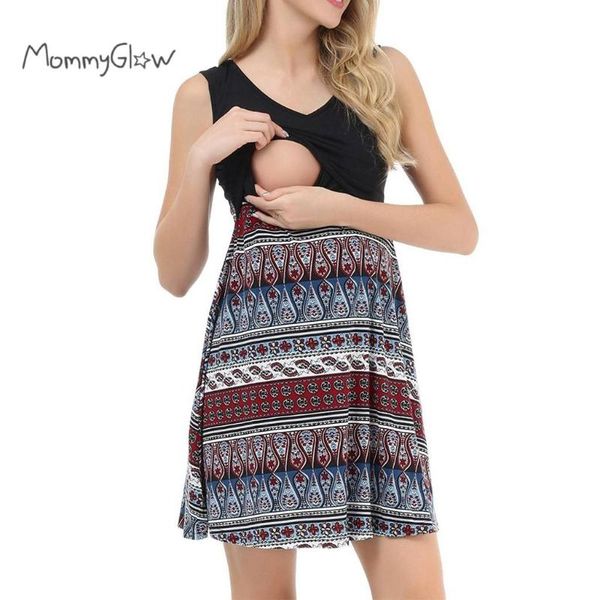 summer maternity dresses nursing dress women sleeveless beach print patchwork o-neck casual breastfeeding dress for pregnant, White
summer maternity dresses nursing dress women sleeveless beach print patchwork o-neck casual breastfeeding dress for pregnant, White