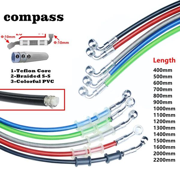 universal 400 to 2200mm motorcycle hydraulic reinforced brake clutch oil hose line pipe for atv dirt pit racing bike
universal 400 to 2200mm motorcycle hydraulic reinforced brake clutch oil hose line pipe for atv dirt pit racing bike