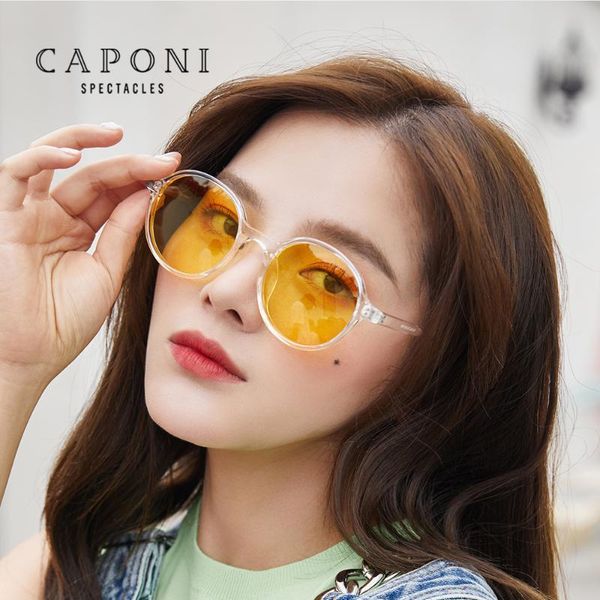 caponi women's sun glasses 2020 new model blast brand designer lady round eyewear uv protect vintage sunglasses for women 31022, White;black
caponi women's sun glasses 2020 new model blast brand designer lady round eyewear uv protect vintage sunglasses for women 31022, White;black