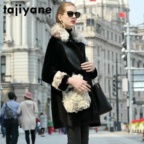 natural double-faced women's real fur coat female wool jacket autumn winter coat women clothes 2020 korean vintage zt4030, Black
natural double-faced women's real fur coat female wool jacket autumn winter coat women clothes 2020 korean vintage zt4030, Black
