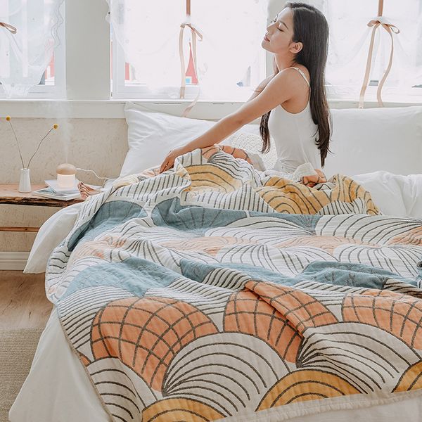junwell 100% cotton muslin autumn blanket bed sofa throw breathable chic style bed cover soft throw for picnic travel use
junwell 100% cotton muslin autumn blanket bed sofa throw breathable chic style bed cover soft throw for picnic travel use