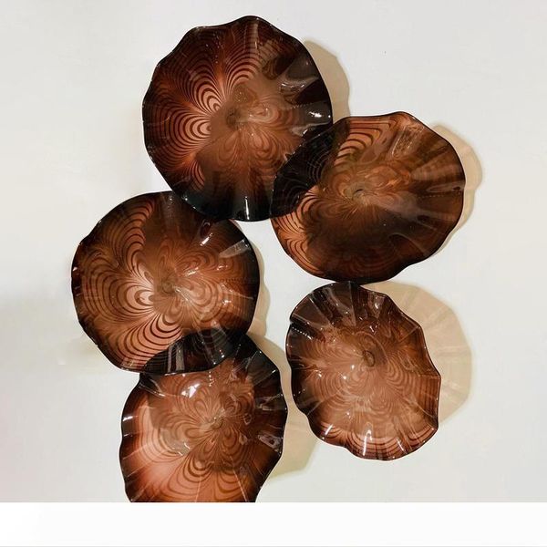 dark brown colors blown glass wall plates art statues murano blowing hanging glass plates for l ceiling wall decor
dark brown colors blown glass wall plates art statues murano blowing hanging glass plates for l ceiling wall decor