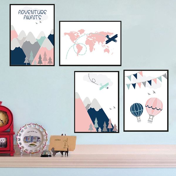 cartoon pink blue air balloon wall art canvas poster painting nursery posters and prtins babi nordic poster baby room decor
cartoon pink blue air balloon wall art canvas poster painting nursery posters and prtins babi nordic poster baby room decor