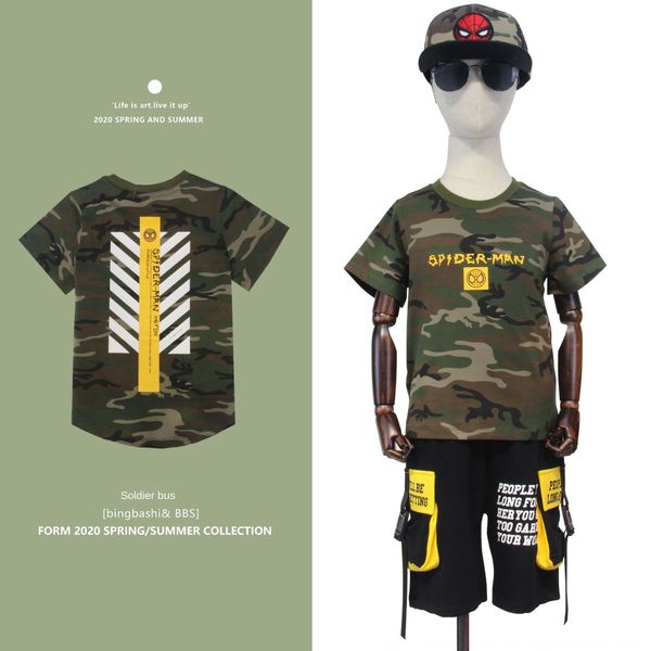 t-shirt t-shirt children's clothing children's 2020 summer boys' short-sleeved camouflage clothing cartoon spider-man printin, Blue
t-shirt t-shirt children's clothing children's 2020 summer boys' short-sleeved camouflage clothing cartoon spider-man printin, Blue
