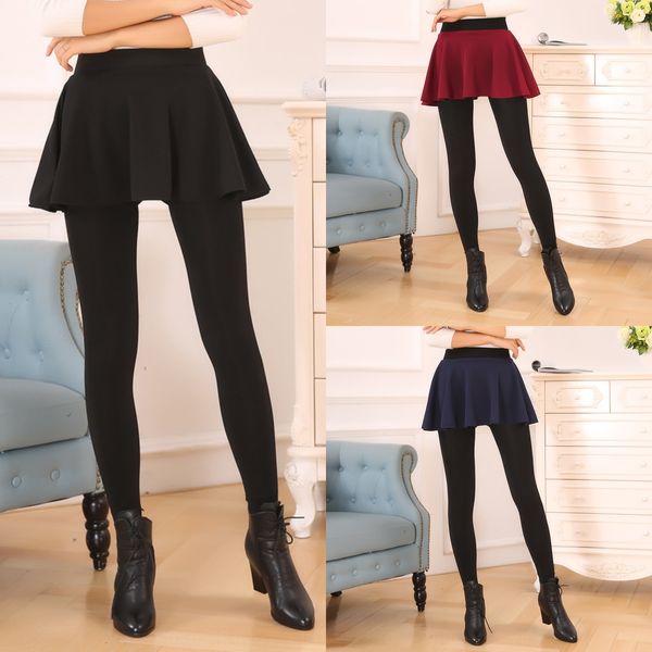 qjym2 004 korean style winter fake two-piece bubble skirt leggings slimming plus tight tight pants velvet thickened foot-stepping pants 350g, Black;white
qjym2 004 korean style winter fake two-piece bubble skirt leggings slimming plus tight tight pants velvet thickened foot-stepping pants 350g, Black;white